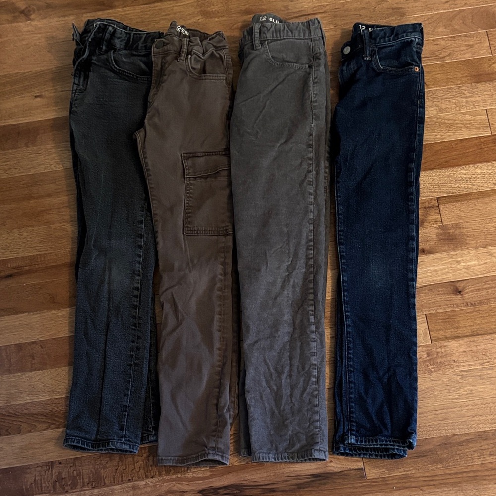 Lot of 4 Gap pants 12 slim